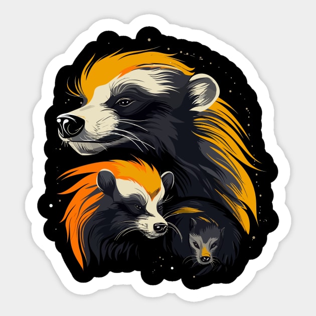 Honey Badger Fathers Day Sticker by JH Mart